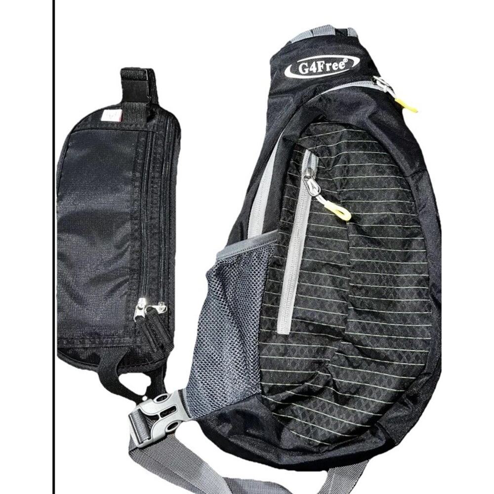 Crossbody Business Messenger Sling Shoulder Bag Slim Design Unisex + Travel Belt